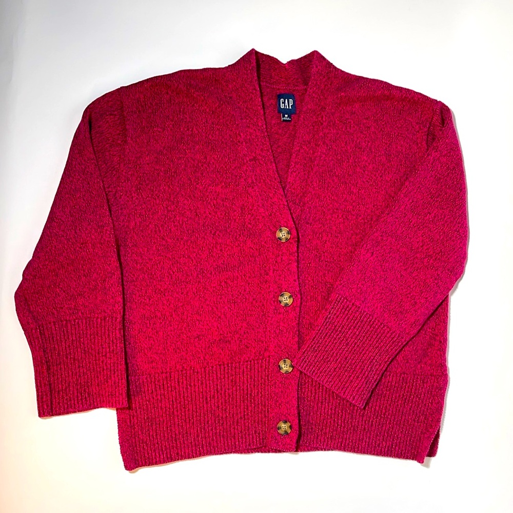 Gap Brand Cardigan sweater. Women’s medium. Burgundy color